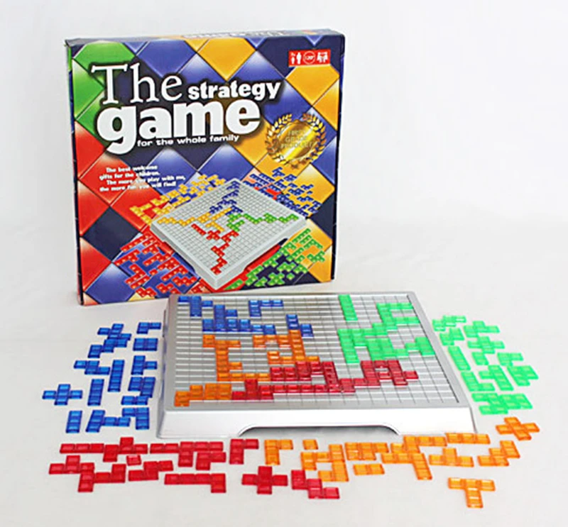 Novità Puzzle scacchi Blokus gioco da tavolo pratica abilità iniziale gioco di strategia giochi di famiglia realistici quadrati gioco giocattolo