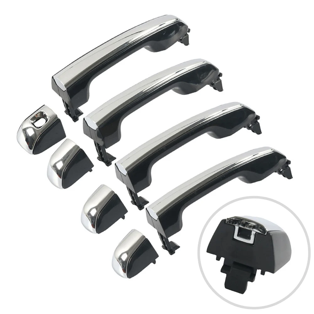 

Комплект из 4 хромированных накладок на дверные ручки для Toyota 4Runner 2010-2021 и Lexus GX460 2010-2021, прямая замена, OE 6921060170