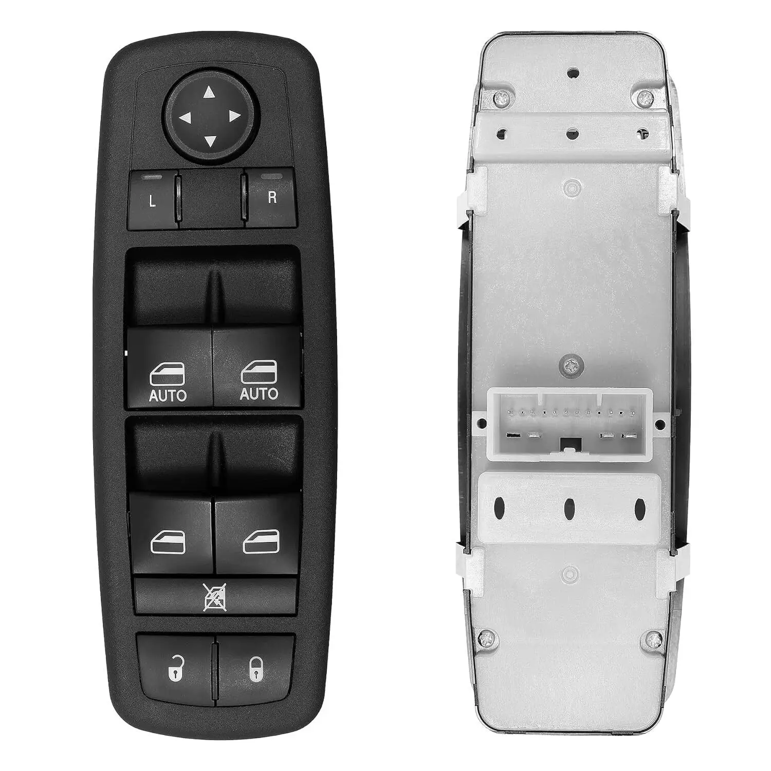 68086693AC 68086693AD 68086693AE لسيارة جيب جراند شيروكي دودج مفتاح تحكم رئيسي لنافذة السيارة أسود #2