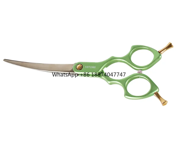 

Straight grooming scissors KISS Series 5 STAR Curved and Straight grooming scissors