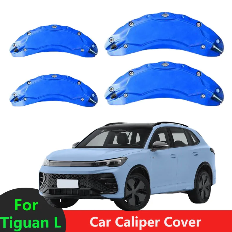 

2017-2024 For Volkswag Tiguan L 1.4T 1.5T 2.0T Car Brake Caliper Cover Aluminum Alloy Front Rear Wheel Modification Exterior Kit