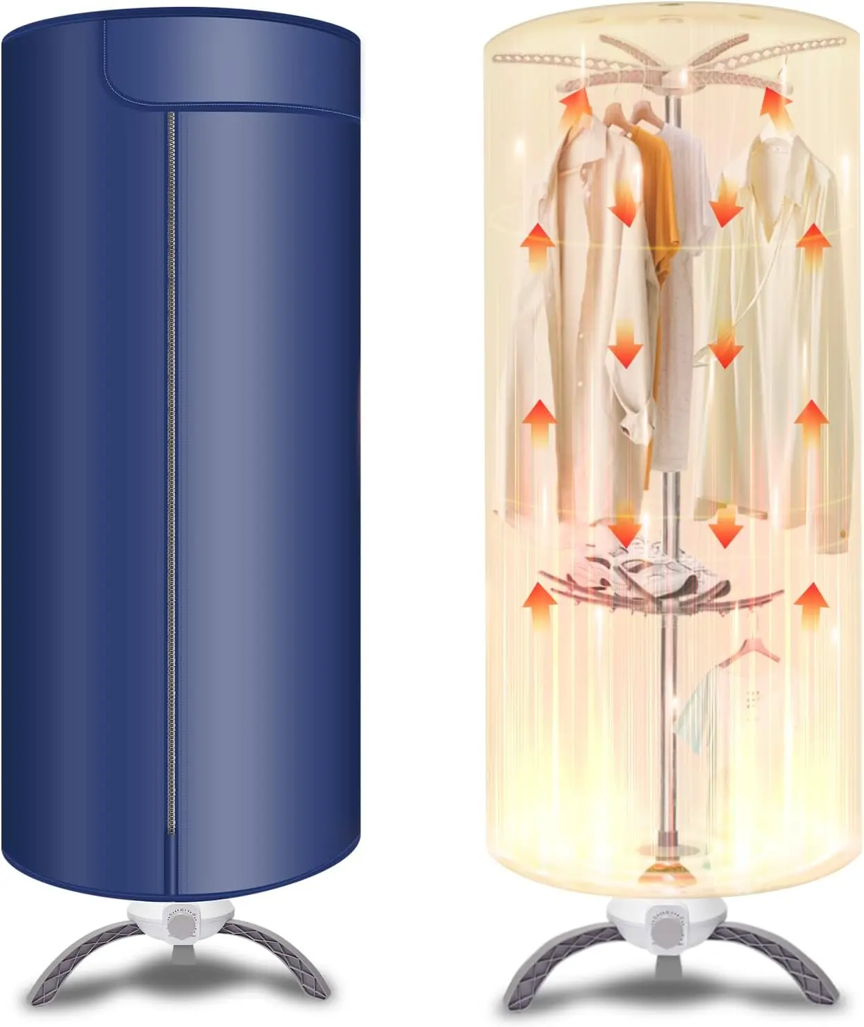 

Foldable Portable Clothes Dryer with Towel Rack & Shoe Storage – Compact Travel Dryer for Home, RV, Apartment