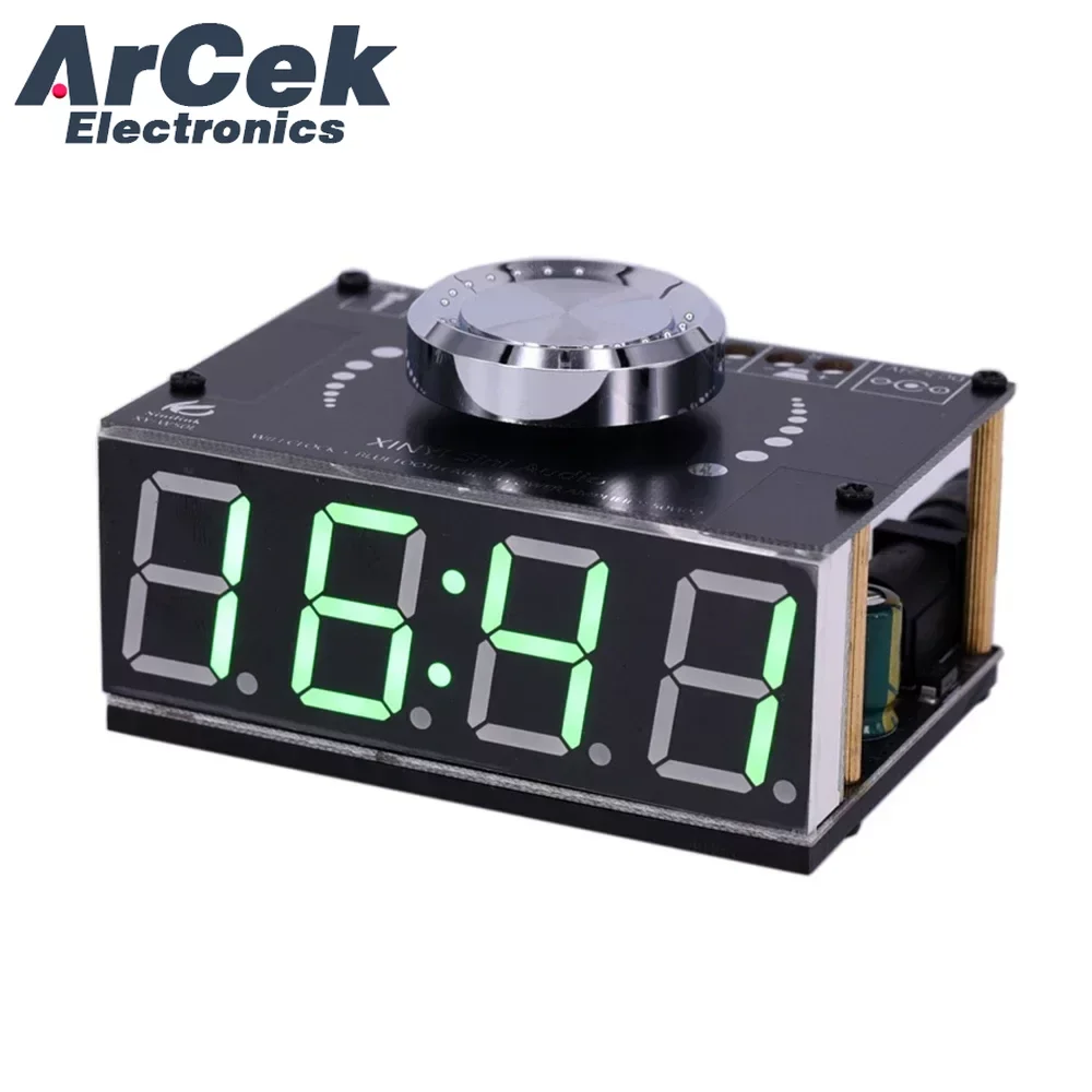 HIFI 50W*2 Stereo Bluetooth 5.0 Digital Power Amplifier Board Module With WIFI Timing Clock XY-W50L With Fashion Sense