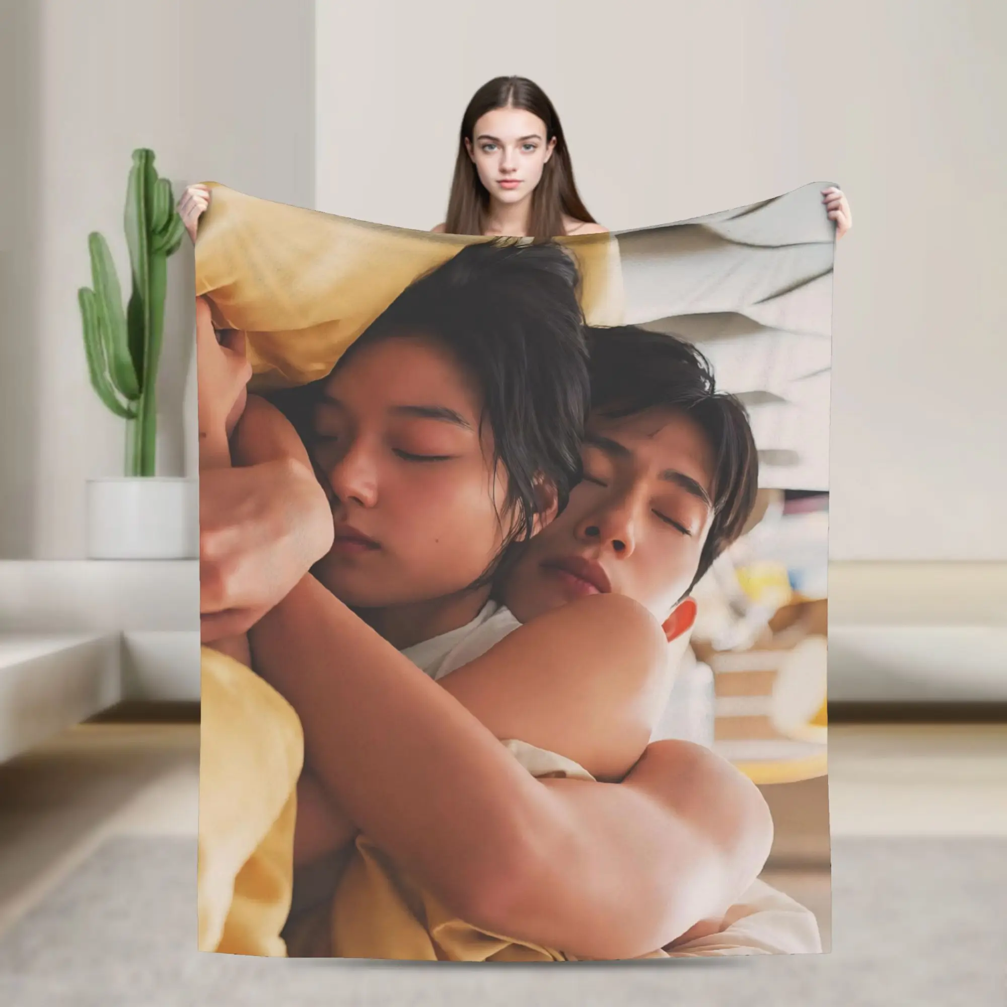 The Early Spring jing boran Blankets Lightweight Thin Velvet Relax Gifts  Throw Blanket Plush Thin Quilt