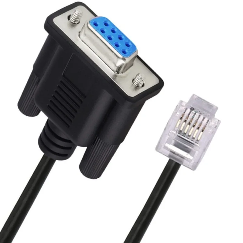 DB9 to RJ11 RJ12 6P6C LAN Network Serial Console Cable for Sevo Drive Leadshine Stepper Communication 6FT