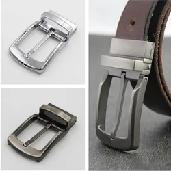 35mm Width Men's Metal Belt Buckles Belts Head Rotating Brushed Pin Buckle for Men Jean Accessory DIY Leather Craft