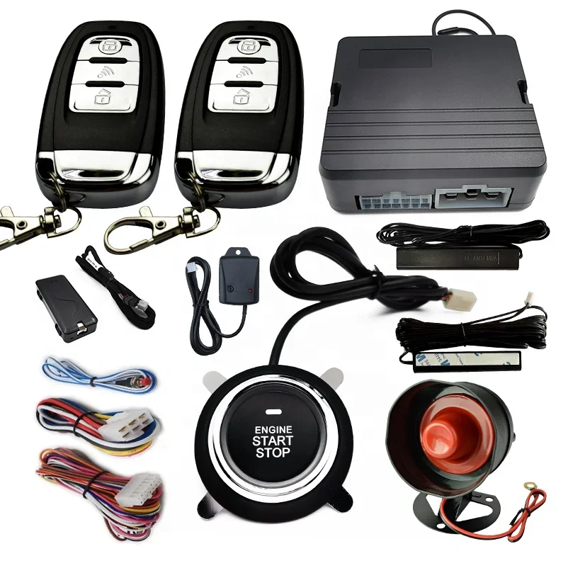 New GPS GSM PKE Keyless Entry Car Alarm Alarms System 4G Trace Remote Starter System