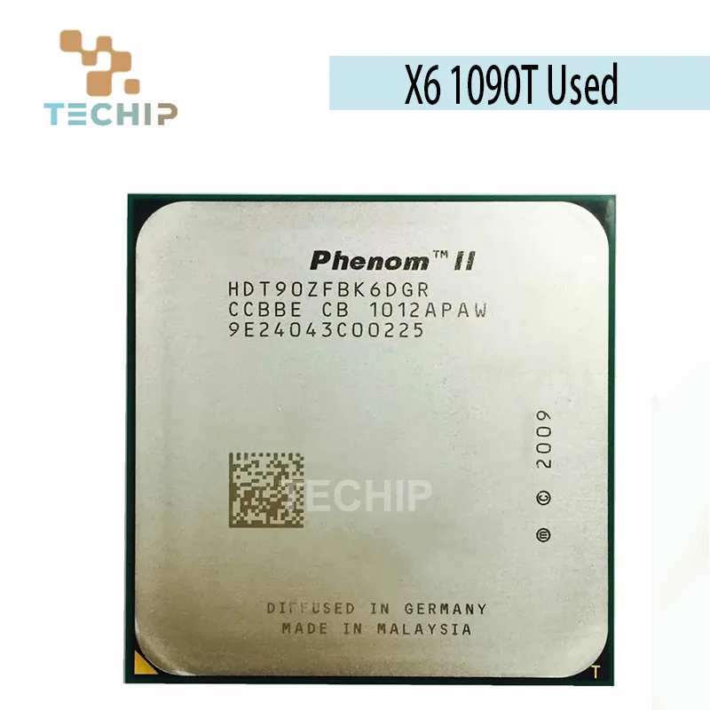 100% Original Phenom II X6 1090T 1090 3.2 GHz Six Core CPU Processor HDT90ZFBK6DGR Socket AM3