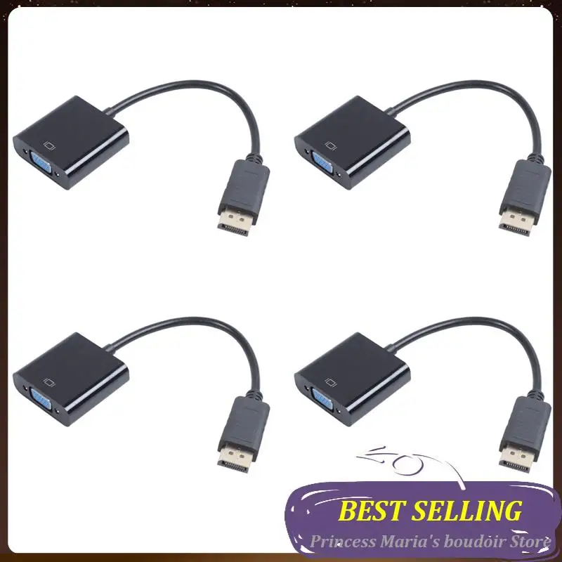 

AB30-4X 1080P DP Displayport Male To VGA Female Converter Adapter Cable Stock