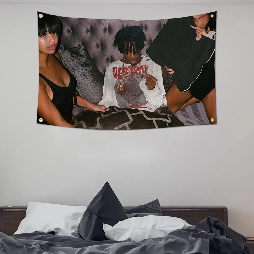 1pc Die LitMagnolias Playboi Carti Flagge Flaggen Und Banner Vier Loch Flagge Polyester Outdoor Decor Zimmer Ästhetik