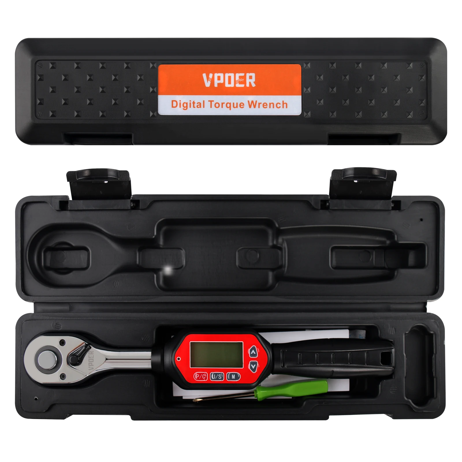1/2-inch 3-100 Nm Drive Digital Torque Wrench , 2.2-73.7 ft-lbs (26.5-885 inch pound) with Buzzer & LED, Calibrated