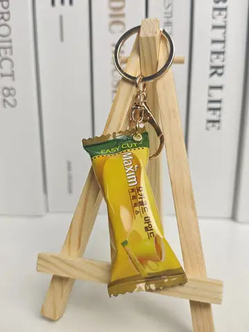 Simulation Instant Noodles Keychain On The Phone Mini Snacks Pendant Bag Pendant Christmas Gifts For The New Year
