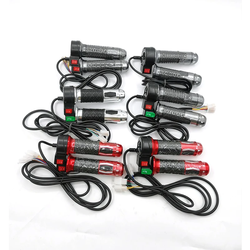

12V-72V Universal Handlebar Grips Three Speed Turn Handle Throttle Accelerator for Electric Scooter Bike Accessories