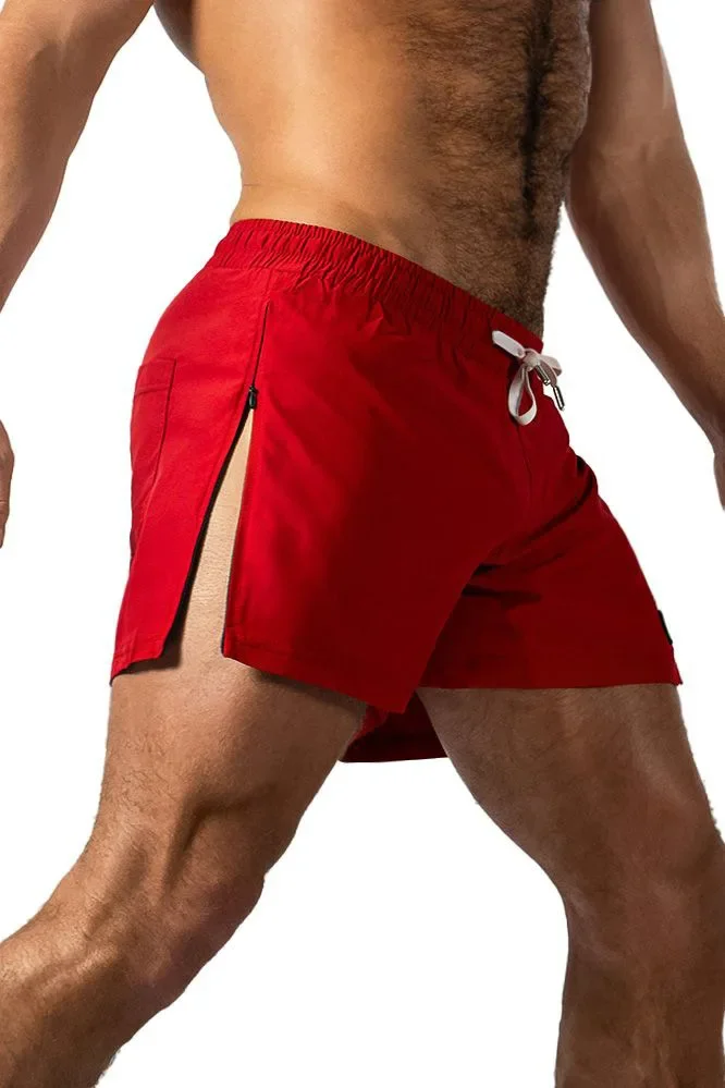 Herren Marathon Running Sweat Shorts mit Reißverschlusstasche Fitness Athletic Atmungsaktive Jogginghose Outdoor Sport Training Kurze Hose – Detail 9