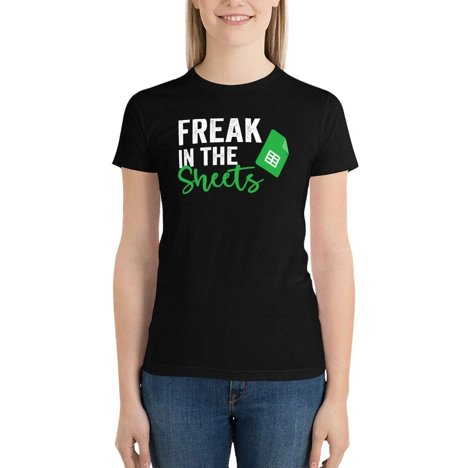 FREAK IN THE SHEETS T-Shirt Female clothing summer clothes aesthetic clothes tees rock and roll t shirts for Women