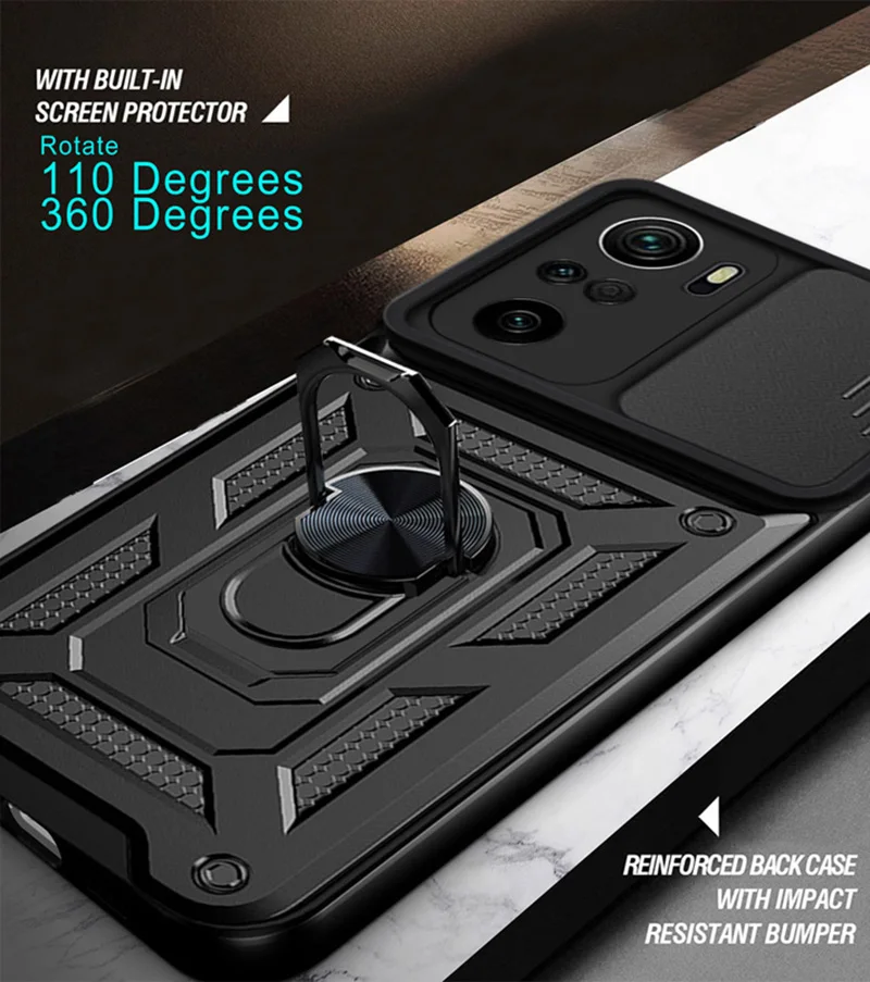 Shockproof Armor Case For Xiaomi Redmi Note 12 11 10 9 8 Pro 10s 9s Camera Lens Protection For Redmi 10 9 10A 10C 9A 9C NFC 9AT