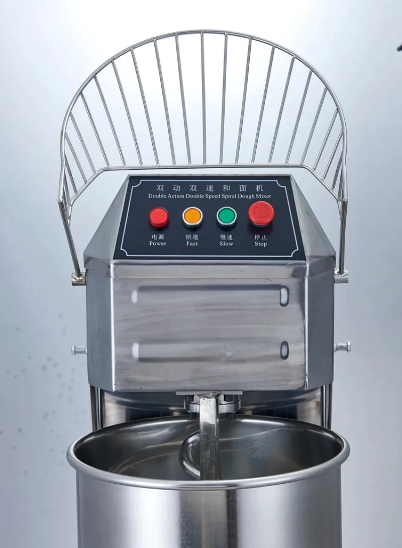 40L Electric Spiral Dough Mixer, Stainless Steel Commercial Bread & Pasta Mixing Machine for Bakery Use view 3