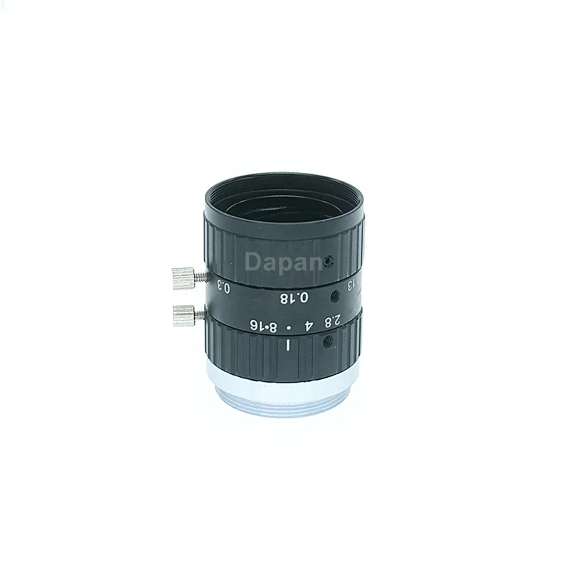 10.0Megapixel 25mm 2/3" HD CCTV Manual Iris C Mount Lens for Industrial Cameras Low Distortion FA Lens