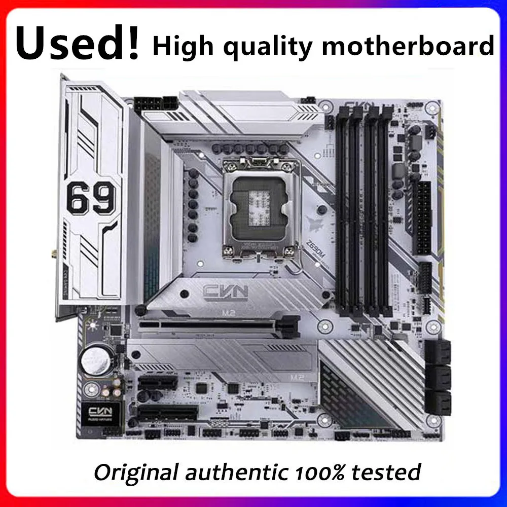 For Colorful CVN Z690M GAMING FROZEN V20 Original Desktop For Intel Z690 DDR4 Motherboard LGA 1700 i7/i5/i3 board Used Mainboard