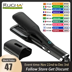 RUCHA Hot Air Straightener Professional Flat iron for Straightening and Wet Hair Dryer Iron Two in One Styling Tools