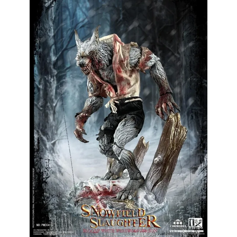 COOMODEL Original 1/12 Werewolf Howling in The Forest، منتج نهائي ذبح سنوفيلد، نموذج Orc المحمول، لعبة مصنوعة يدويًا