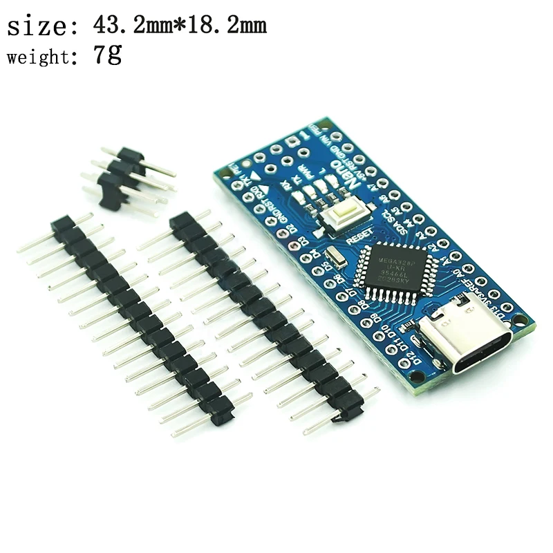 Scheda Controller di tipo C / Micro USB CH340 Nano 3.0 ATmega328P compatibile per Driver USB Arduino Nano CH340 Nano V3.0 ATmega328