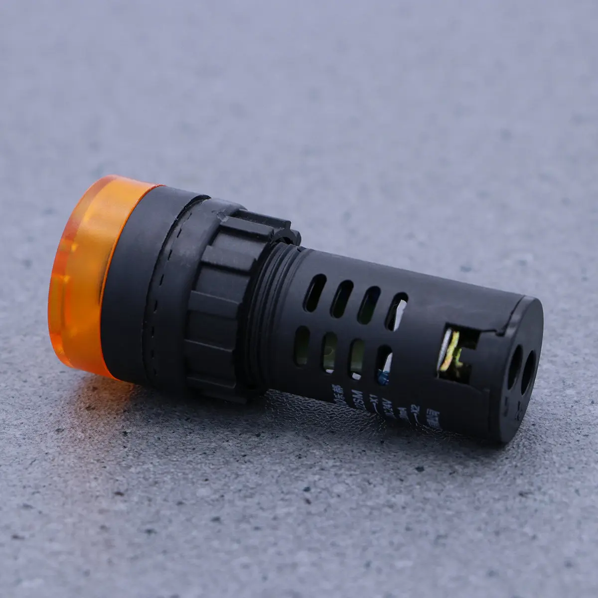 

24V Mini LED Indicator Light with Buzzer Alarm Yellow Signal Lamp Low Power Consumption Extended Lifespan Concealed Installation