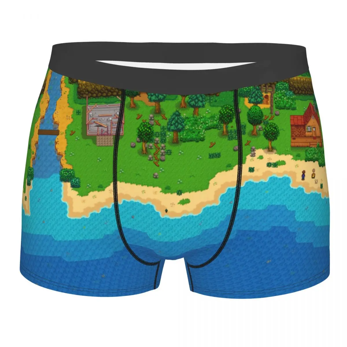 Custom Game Stardew Valleys Farm Games Underwear Men Breathable Boxer Briefs Shorts Panties Soft Underpants For Homme