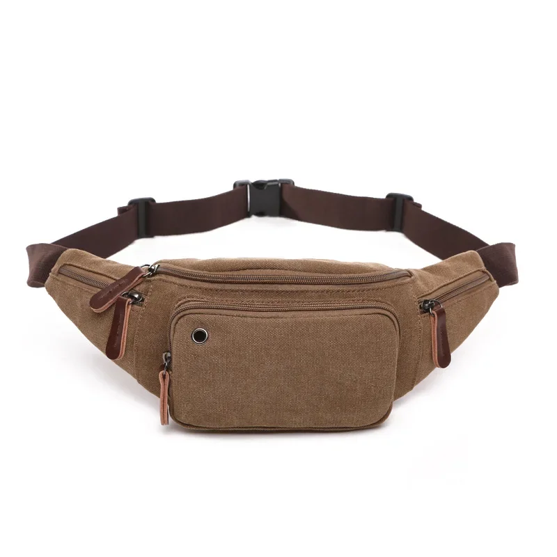 B28 New Multi-function Canvas Waist Bag Men Fanny Pack Man Out Door Money Belt Bag Men Waist Pack Pochetes Homem Bolso Cintura