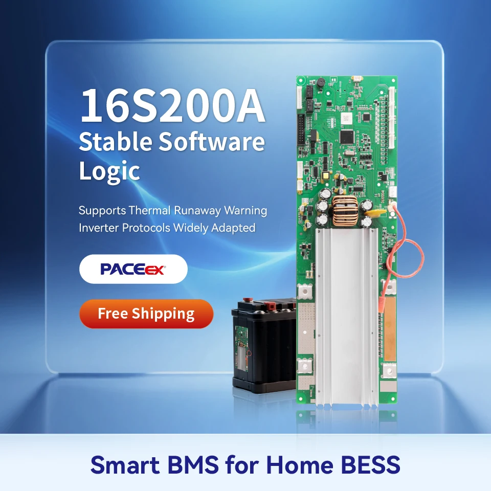

PACEex 16S 200A Overvoltage Protection BMS Free Shipping PACE High Qualify 200A BMS
