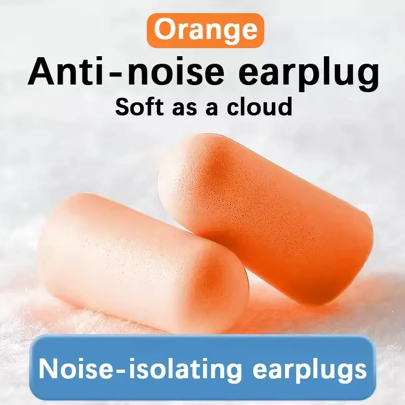 

20/50/100Pairs Noise Cancelling EarPlugs Double Soundproof Earplugs Soft Material Fit Ear Shape Travel Sleep School Study