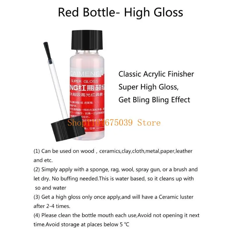 石材、樹脂、粘土、木材、陶芸工芸品用の高光沢仕上げコーティング、環境に優しい光沢保護トップコート、マット仕上げ