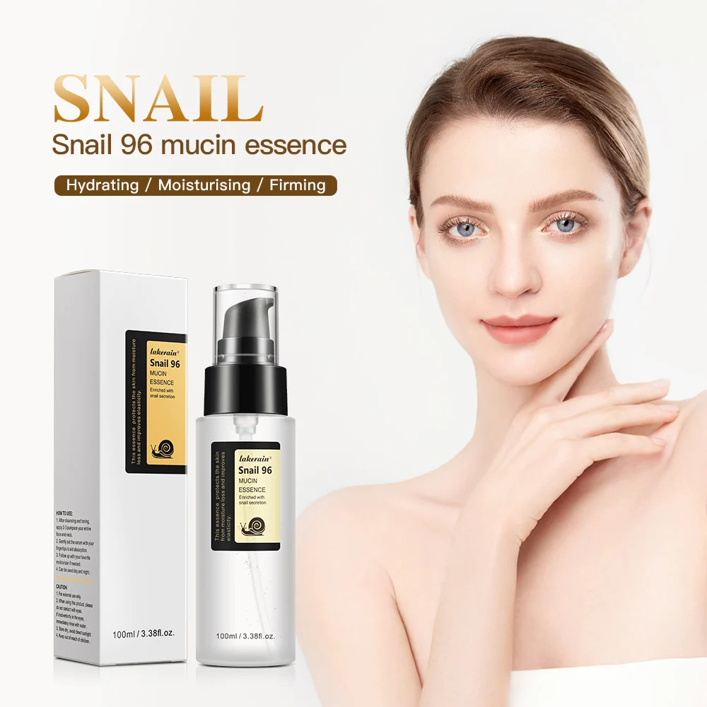 New Snail Mucin 96% Collagen Power Essence Hydrating Face Serum Skin Barrier Repair Fade Dark Spots Skin Care 100ml