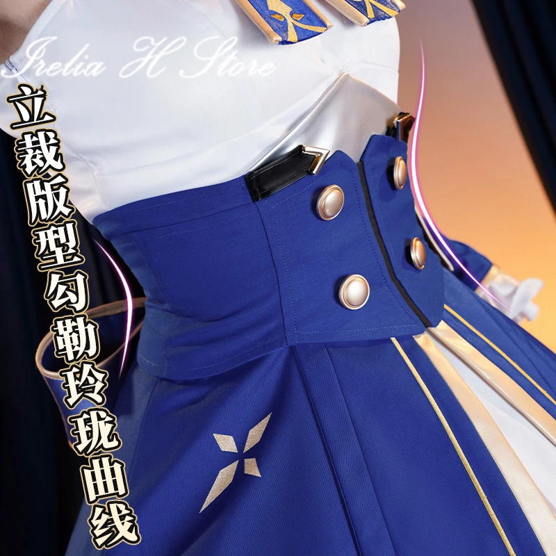 Irelia H Honkai: Star Rail Fate Sabre Altria Pendragon أزياء تنكرية للنساء فستان موحد لعبة الهالوين كيب