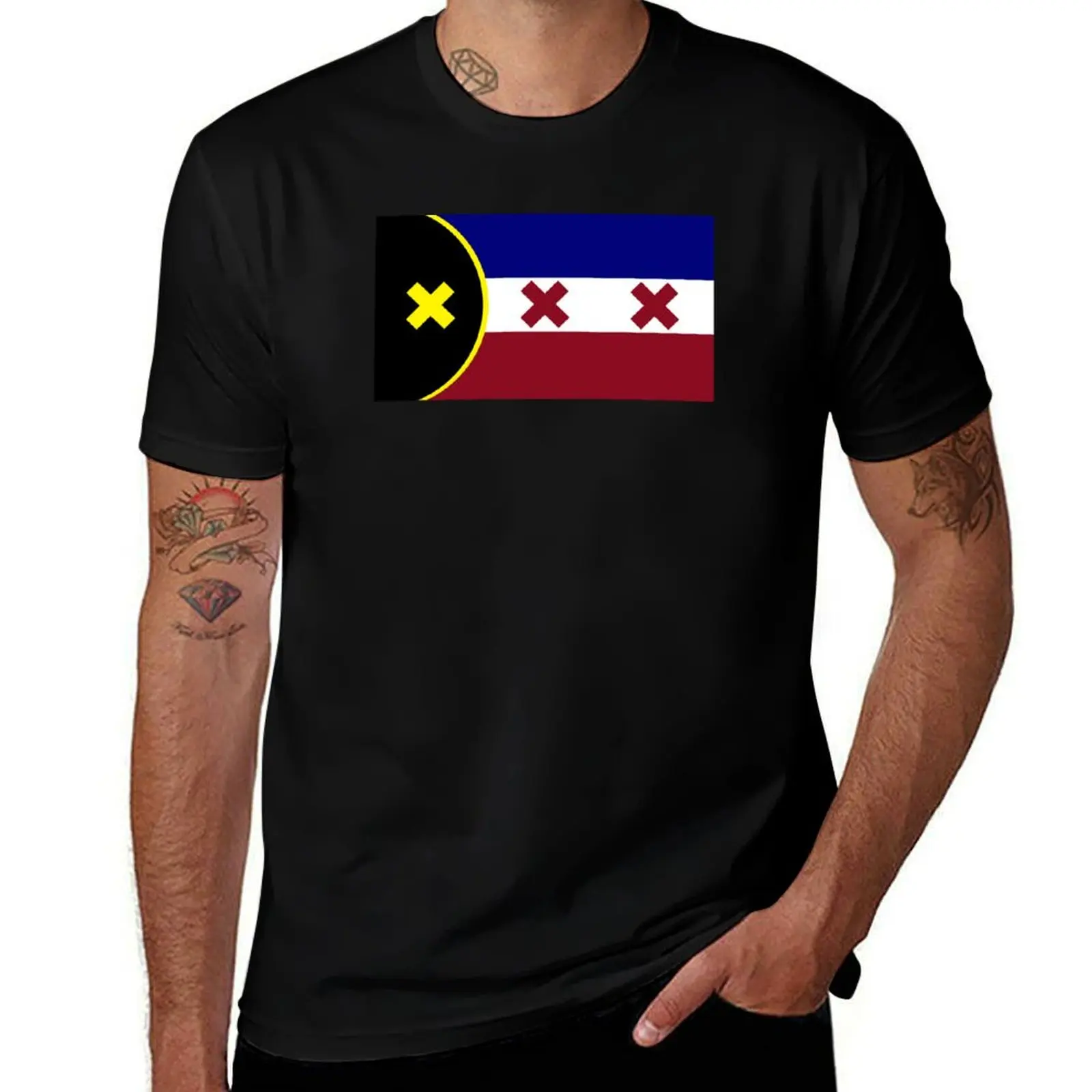 

lmanberg flag T-Shirt mens graphic t shirts t shirts for man slim fit cotton t shirts man 100% T-shirt