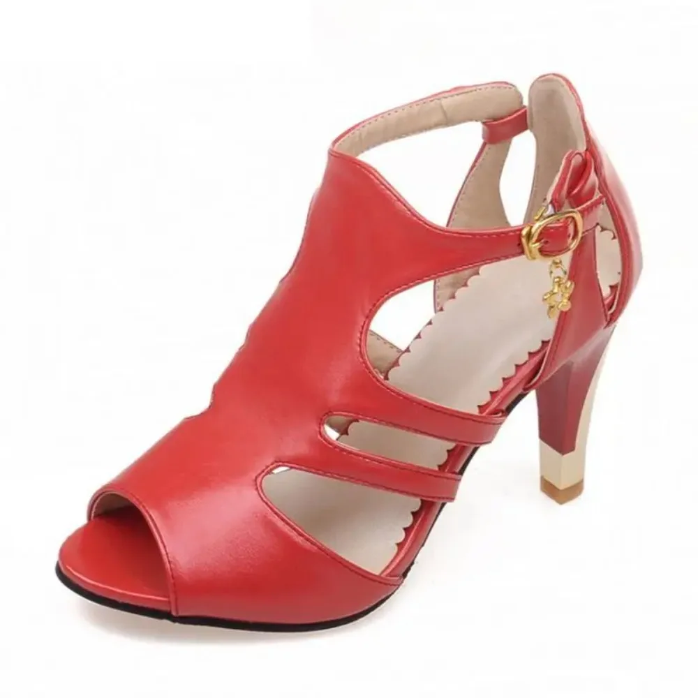 BLXQPYT Women\'s plus Size Sandals High Heels Summer Fashion Sweet Wedding Shoes Size 28-52 Chaussure Femme 9898