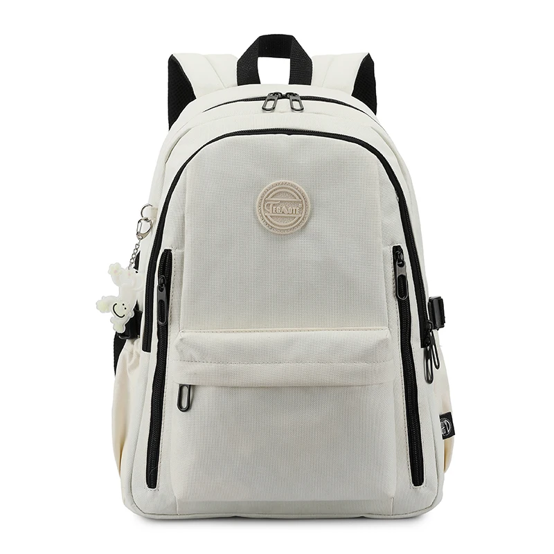 Nesitu alta calidad A4 gran capacidad Oxford hombres mujeres mochila para ordenador portátil mochila escolar ligera bolsa de viaje rojo blanco negro M1793