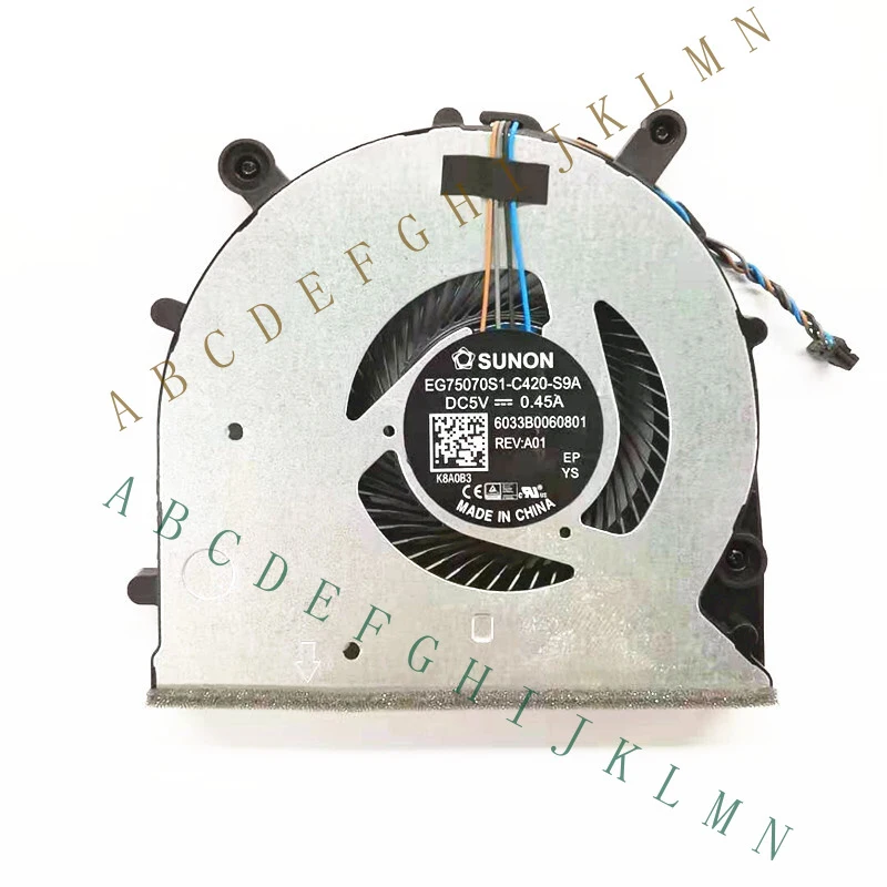 

MF+ CPU Cooler Cooling Fan EG75070S1-C420-S9A 6033B0060801 For HP ProBook 650 G4