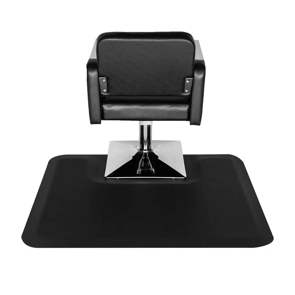 3' x 4' Barber Floor Mat Anti Fatigue for Stylist Standing, 1/2'' Thick Comfort Matt Square Base for Salon Styling Chair