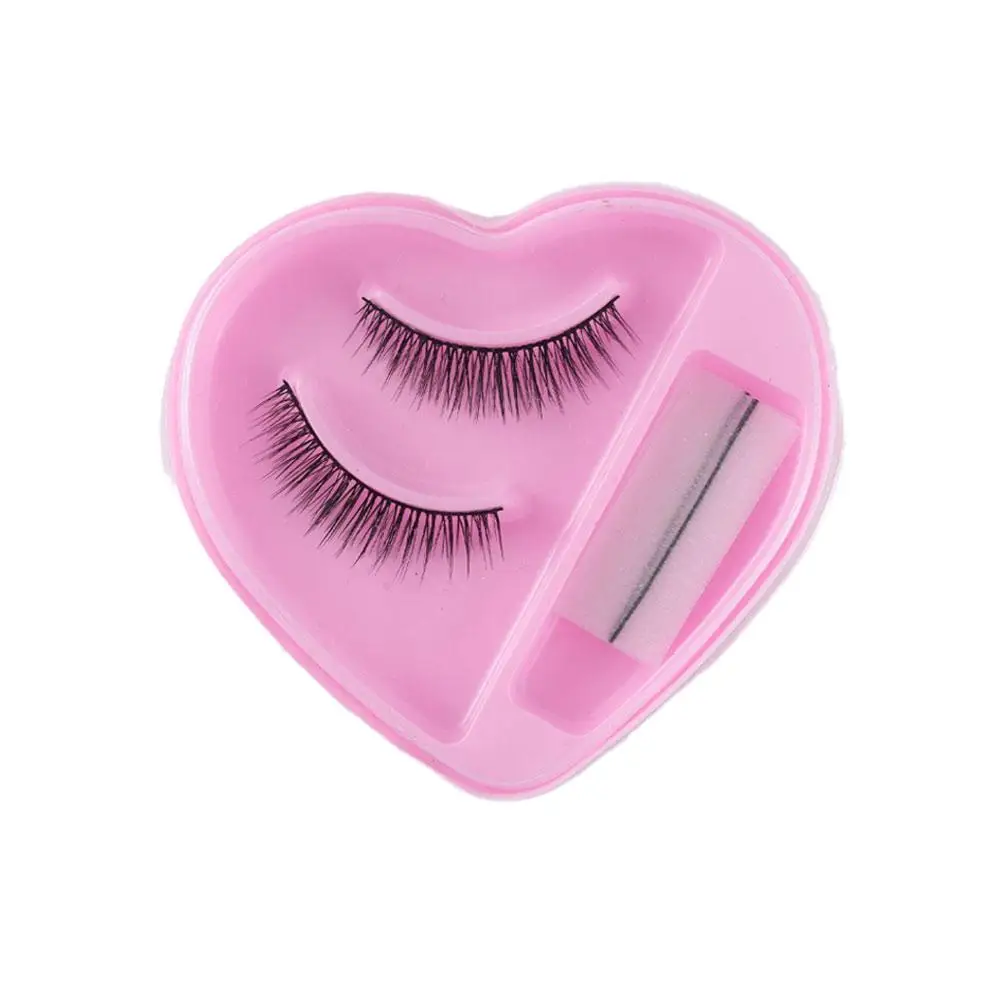 False Eyelashes Reusable Self-adhesive Lashes Glue-free Professional Eyelash Extension Strip Makeup Beauty Full Tools V6W5