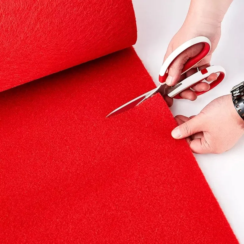 Slip Walkway Runner with 1 Piece Carpet Tape for Birthday Decoration Ceremony Banquet Prom, Cutable