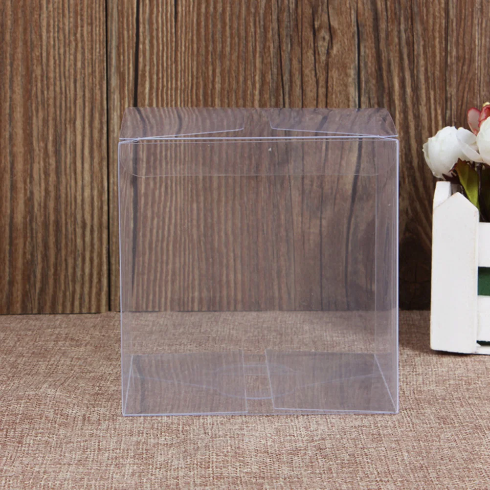 

50pcs Macaron Packaging Box Clear Pet Candy Box For Cookies Chocolate Donuts Desserts Party Wedding Baby Shower Graduation Favor