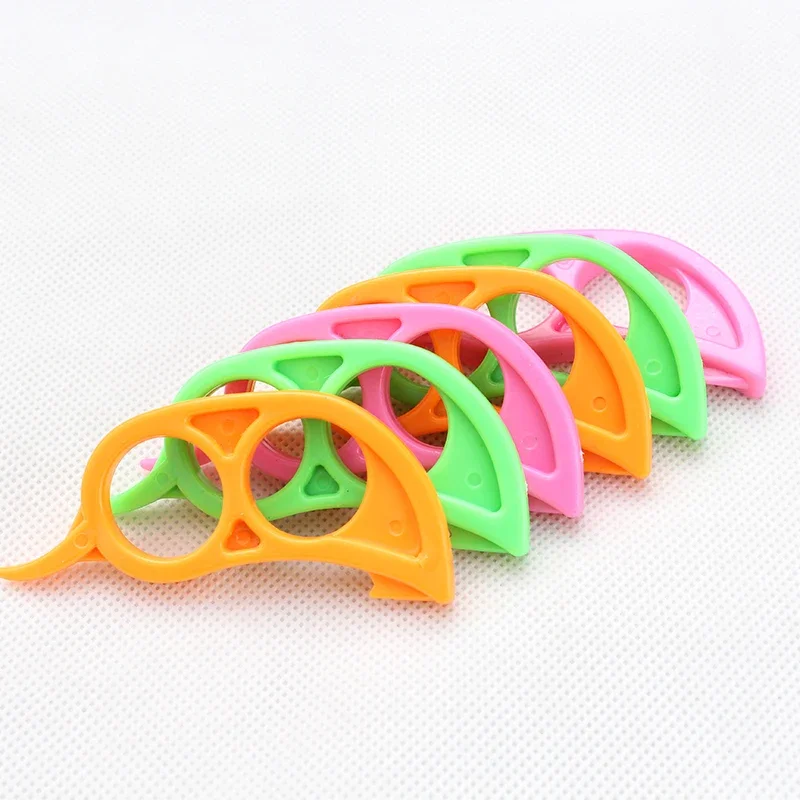 5 Pc New Material Orange Peelers ABS Plastic 3 Colors Available Tangerine Zesters Cleverish Fruit Lemon Slicer 3*8cm