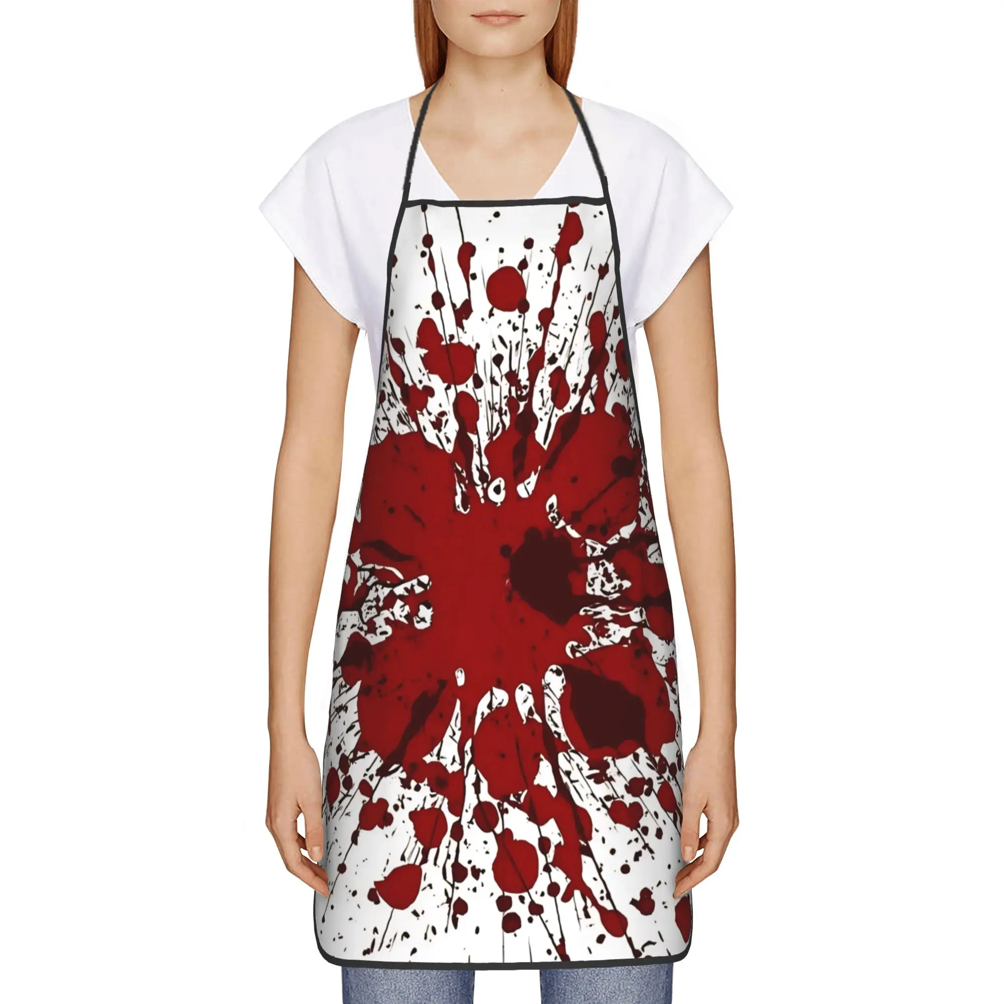 Blood Splatter(1) Apron  Fashion Cleaning Kitchen Accessories Home Manicure Aprons without Pocket