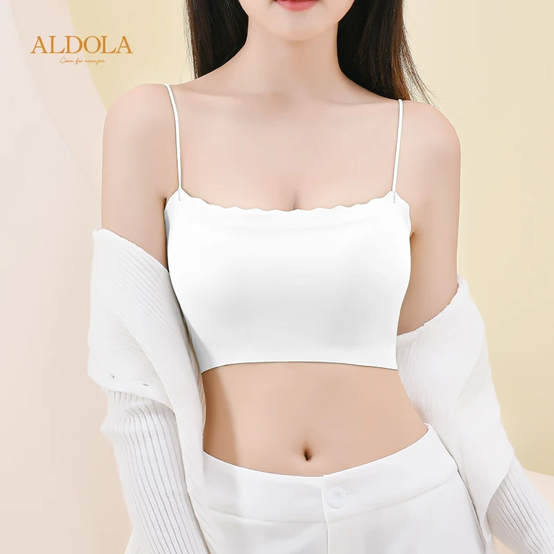 Women Sexy Sleeveless Top Tank Push Up Bra Short Top Base Vest Crop Top Girl Basic T-shirt Vest Lingerie Bras Underwear