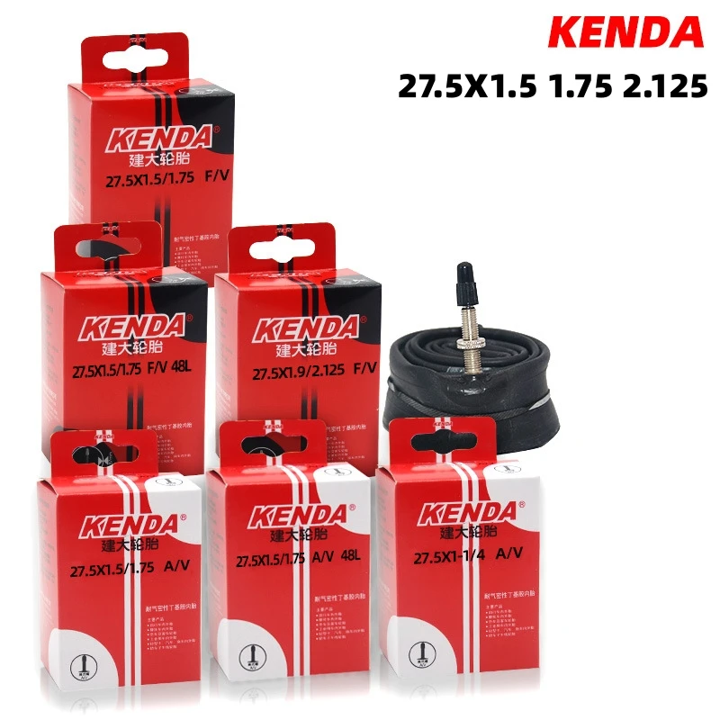 

KENDA Bicycle Inner Tube 27.5*1.5/1.75 27.5X1.9/2.125 Schrader Presta Butyl Rubber MTB Road Bike Tube Inner Tyre Bicycle Parts