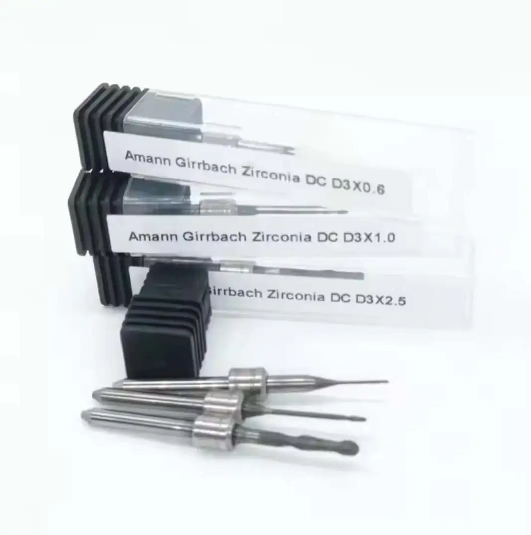 

Amann Girrbach DC/DLC Milling Burs for Dental Zirconia PMMA Glass Ceramics Dental Materials CAD/CAM Cutter Grinding Tools