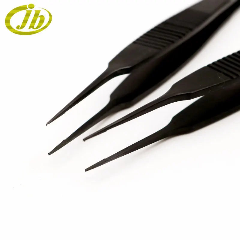 Pinzas oftálmicas de 0,3/0,4/0,6mm, instrumentos oftálmicos de acero inoxidable negro, herramienta de párpado doble, pinzas para tejidos