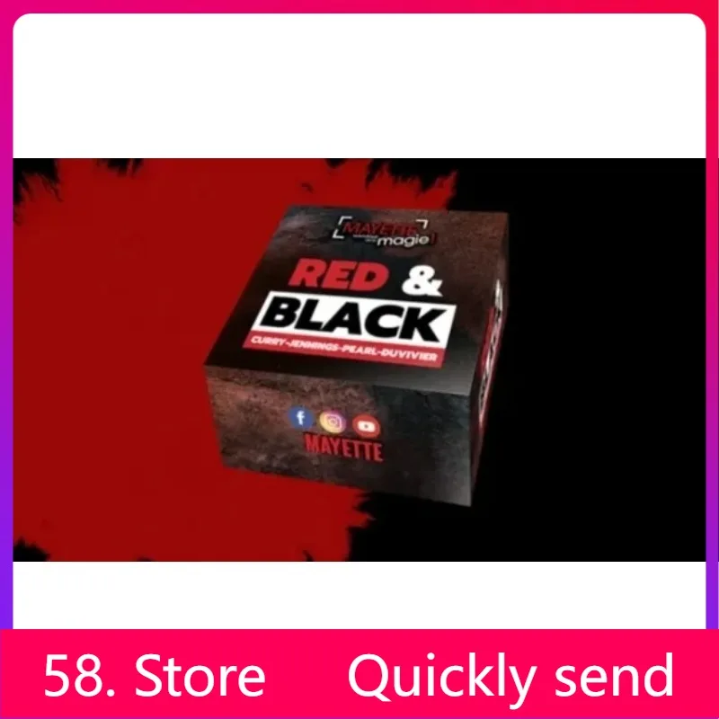 New 2025 Red and Black by Curry-Jennings-Pearl-Duvivier - Magic tricks ( 58 Store Download )