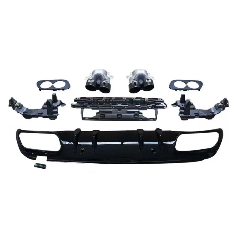 

Suitable for Mercedes-Benz C-Class Tail Lip Tail Throat W205 to 19 C63AMG Tail Lip Tail Throat Small Surround Kit